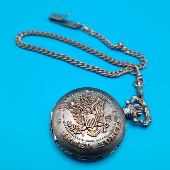 Vintage Armed Forces Concepts Pocket Watch Fob, Needs Battery - Picture 8 of 8
